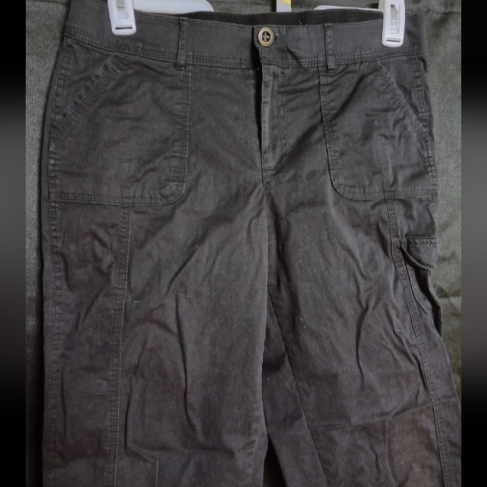 Women's Counterparts black capri crop pants size 10 34" waist